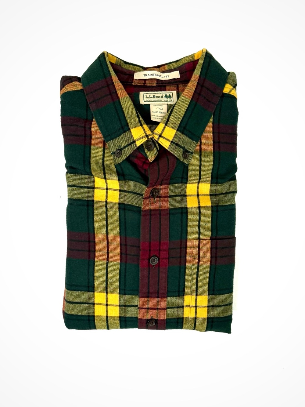 L.L. Bean Plaid Flannel Button Down | L